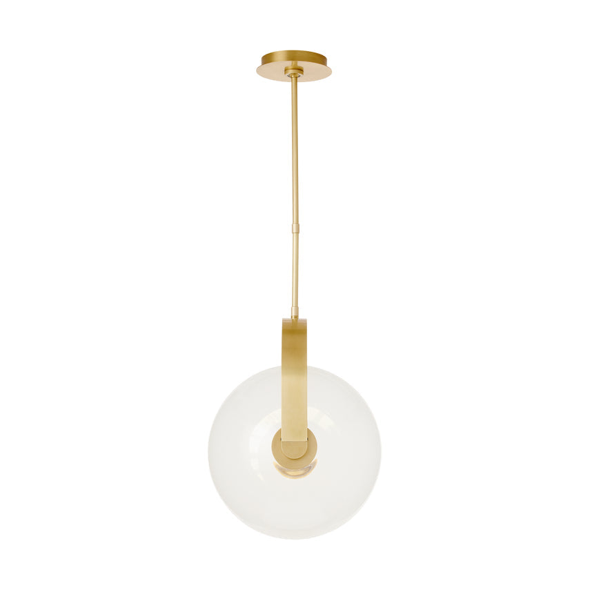 Brass Glass Pendant Light Fues 14 8 by Visual & Comfort & Co