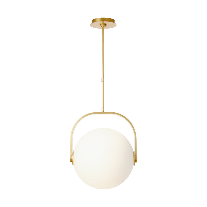 Brass Glass Pendant Light Fues 14 8 by Visual & Comfort & Co