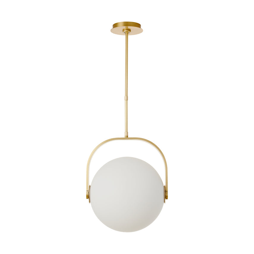 Brass Glass Pendant Light Fues 14 8 by Visual & Comfort & Co