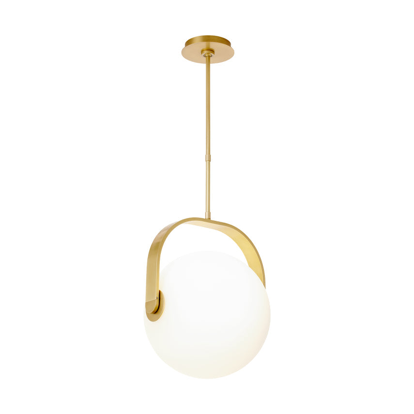 Brass Glass Pendant Light Fues 14 8 by Visual & Comfort & Co