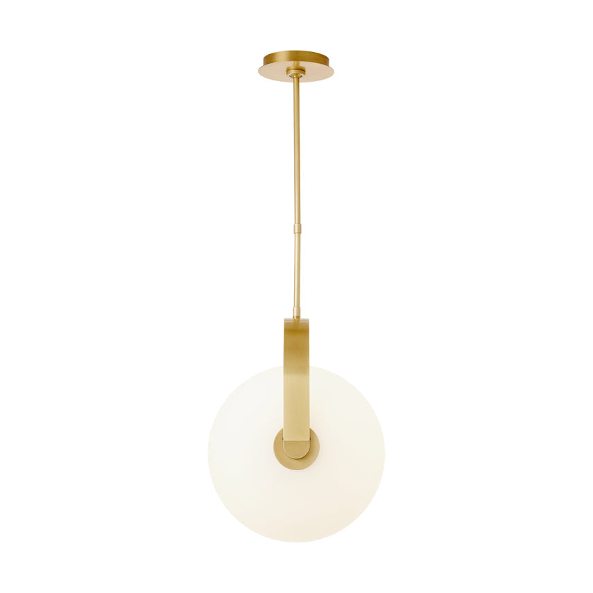 Brass Glass Pendant Light Fues 14 8 by Visual & Comfort & Co