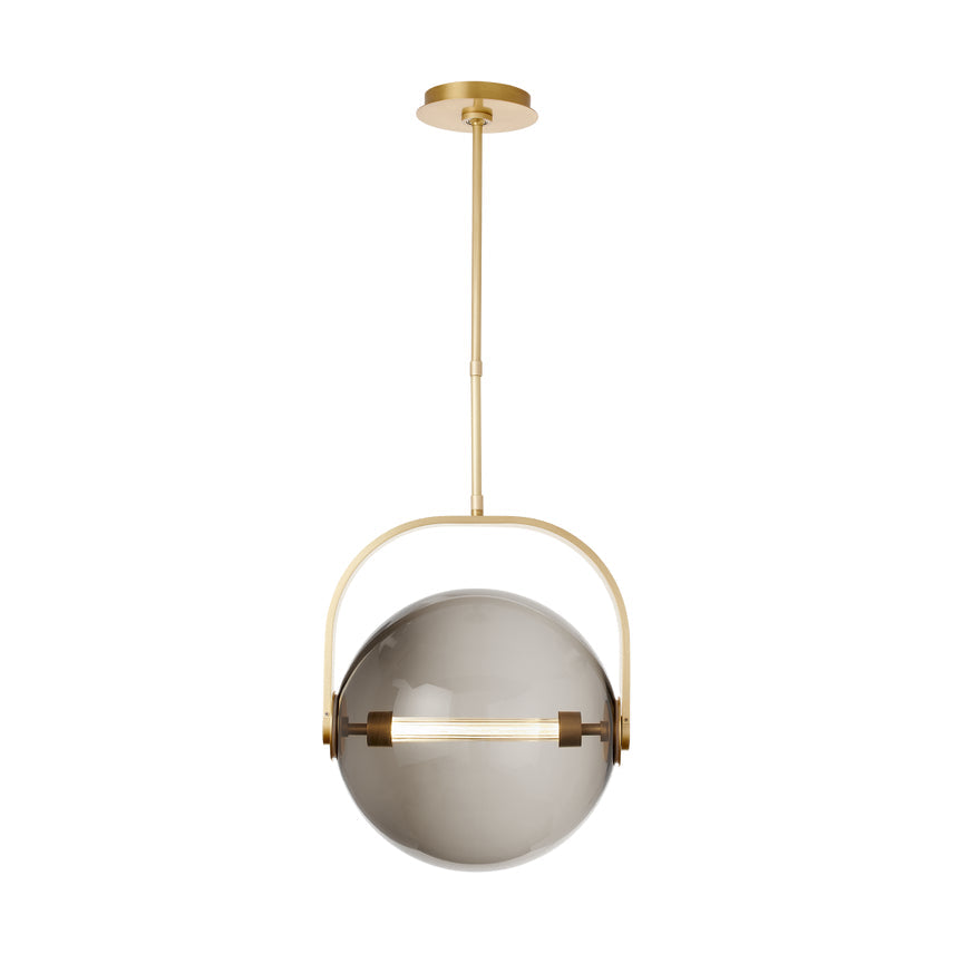 Brass Glass Pendant Light Fues 14 8 by Visual & Comfort & Co