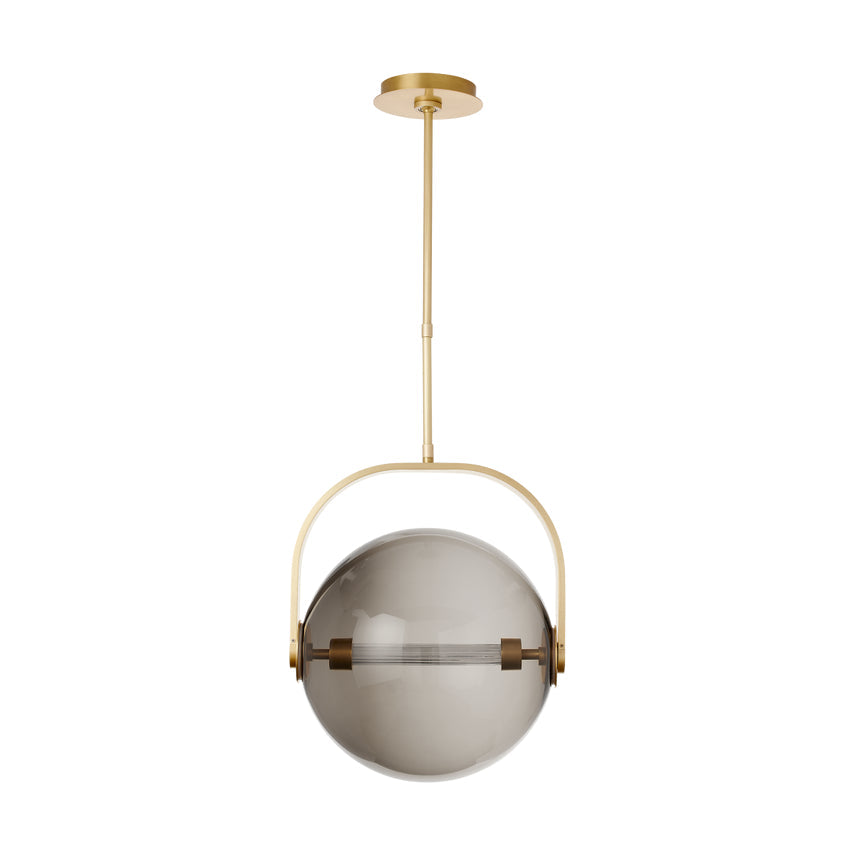 Brass Glass Pendant Light Fues 14 8 by Visual & Comfort & Co