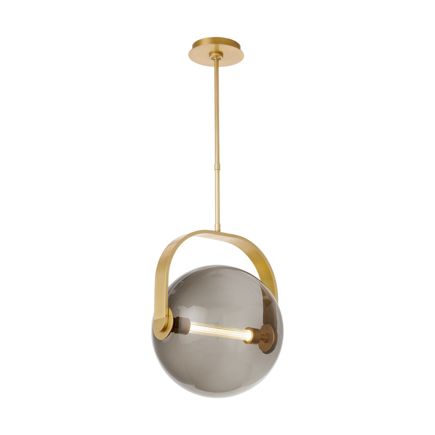 Brass Glass Pendant Light Fues 14 8 by Visual & Comfort & Co
