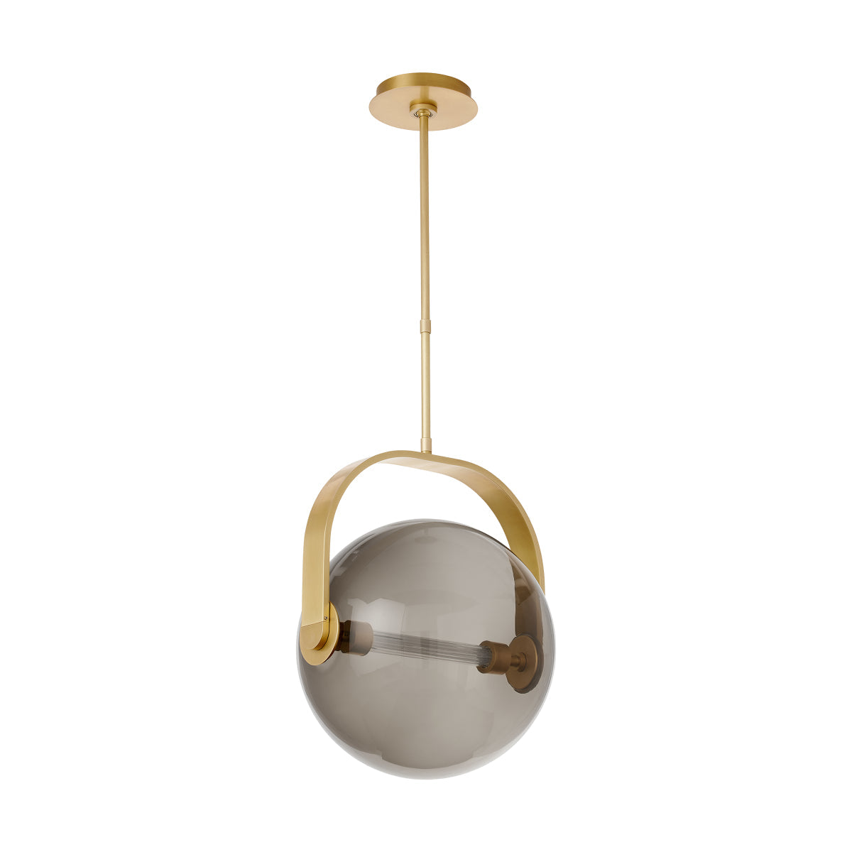 Brass Glass Pendant Light Fues 14 8 by Visual & Comfort & Co