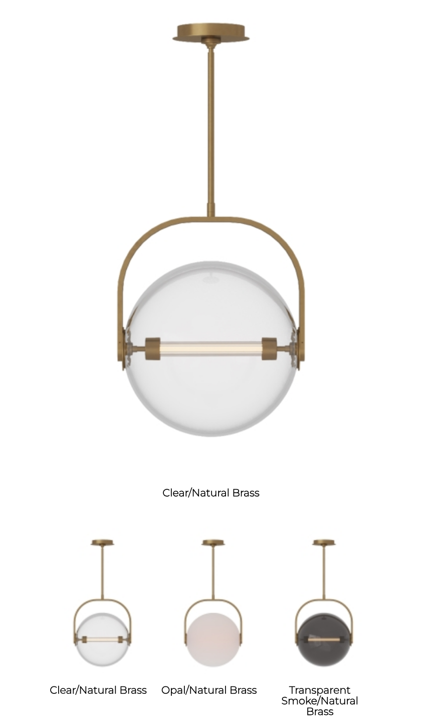 Brass Glass Pendant Light Fues 14 8 by Visual & Comfort & Co