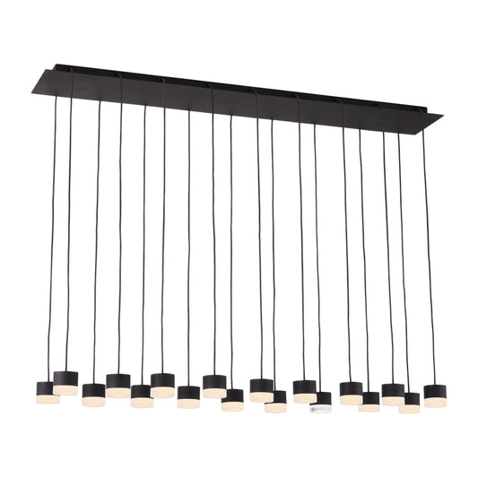 Gable 18 Light Alabaster Linear Chandelier by Visual & Comfort & Co