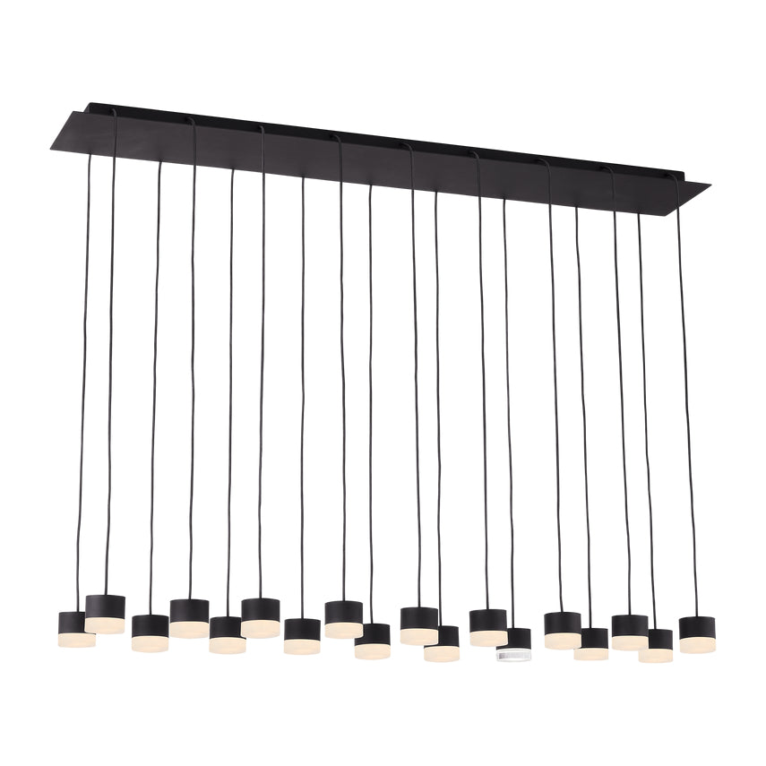 Gable 18 Light Alabaster Linear Chandelier by Visual & Comfort & Co