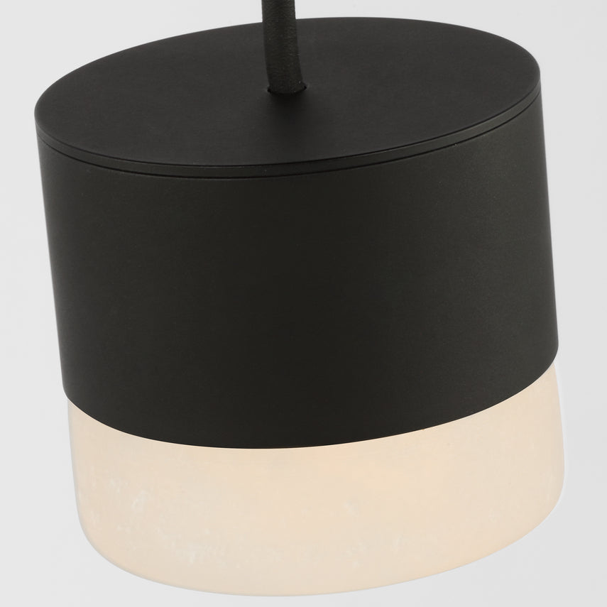 Small LED Alabaster Hanging Light Gable 2 5-inch by Visual & Comfort & Co