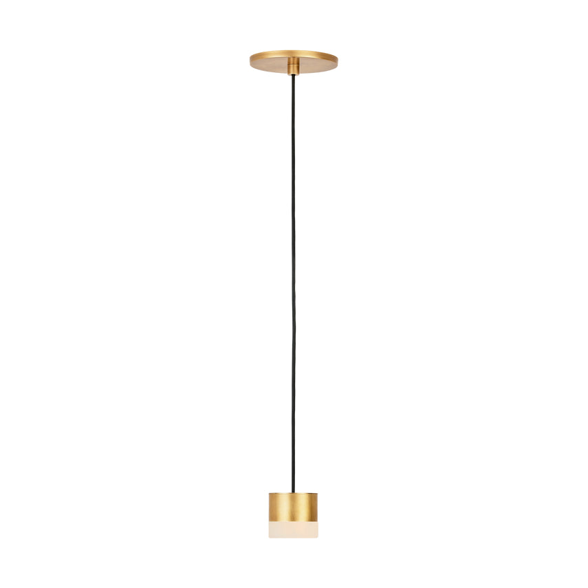 Small LED Alabaster Hanging Light Gable 2 5-inch by Visual & Comfort & Co
