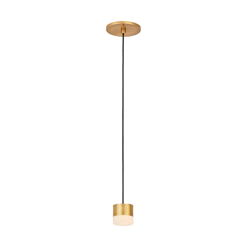 Small LED Alabaster Hanging Light Gable 2 5-inch by Visual & Comfort & Co