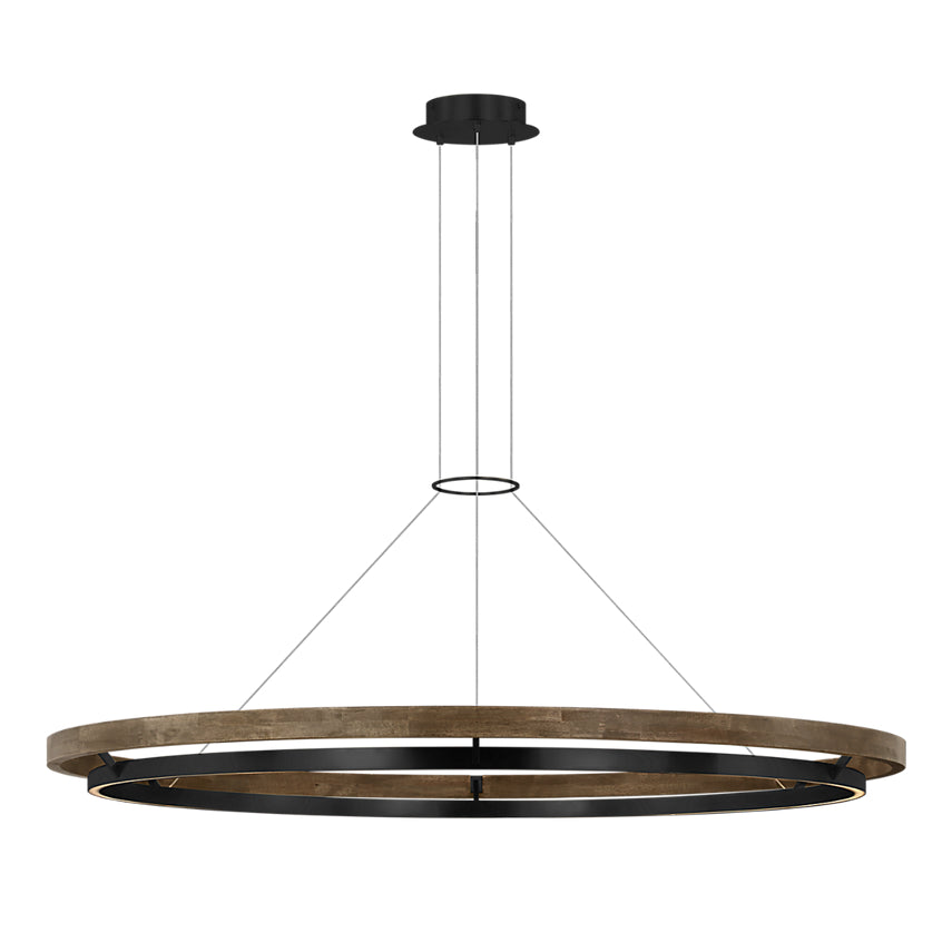 Hanea 18-inch LED Globe Pendant Acrylic by Visual & Comfort & Co