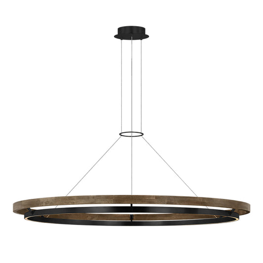 Hanea 18-inch LED Globe Pendant Acrylic by Visual & Comfort & Co