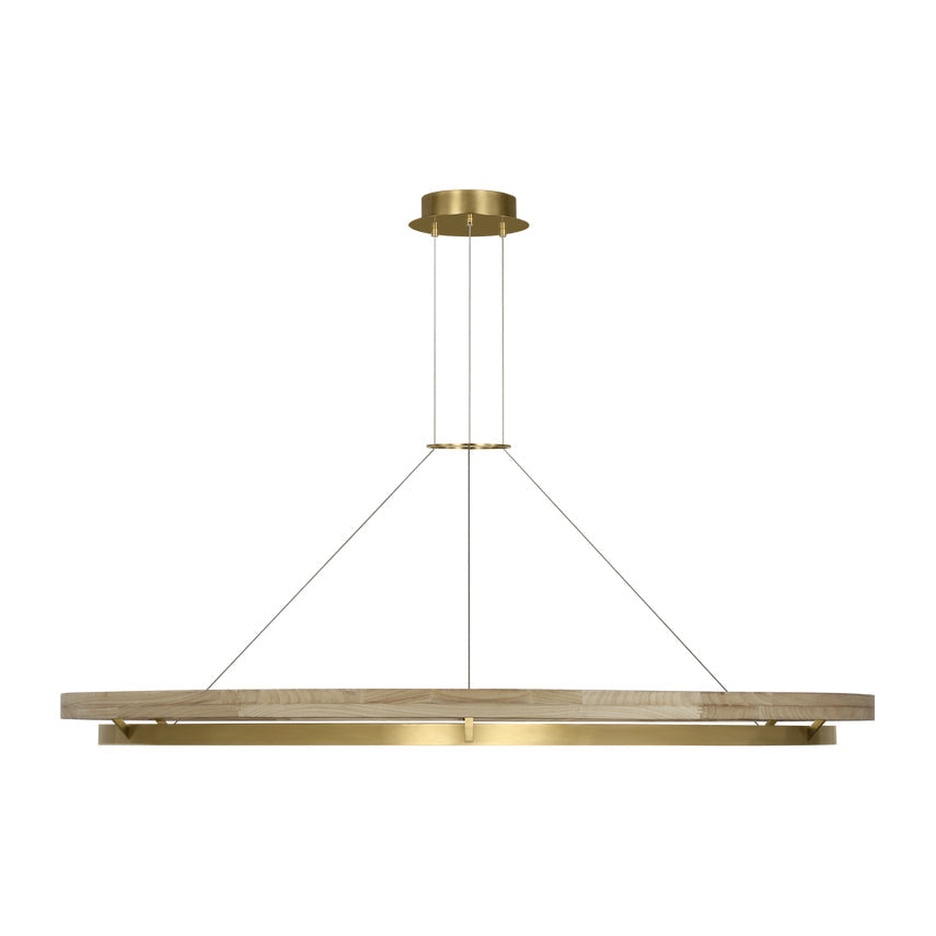 Hanea 18-inch LED Globe Pendant Acrylic by Visual & Comfort & Co