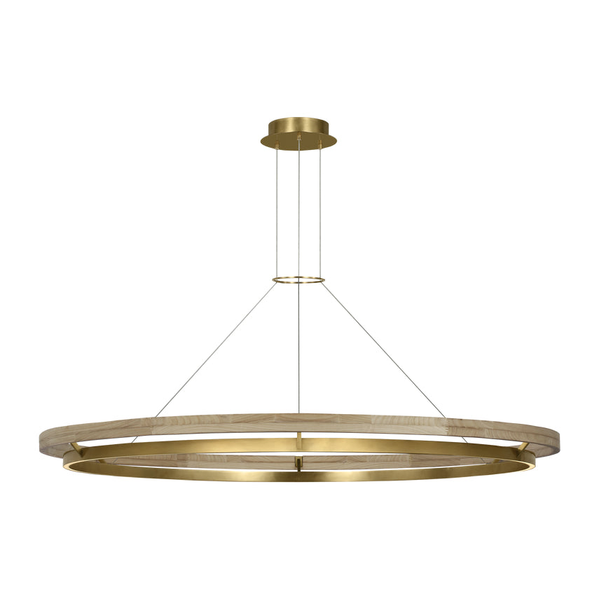 Hanea 18-inch LED Globe Pendant Acrylic by Visual & Comfort & Co