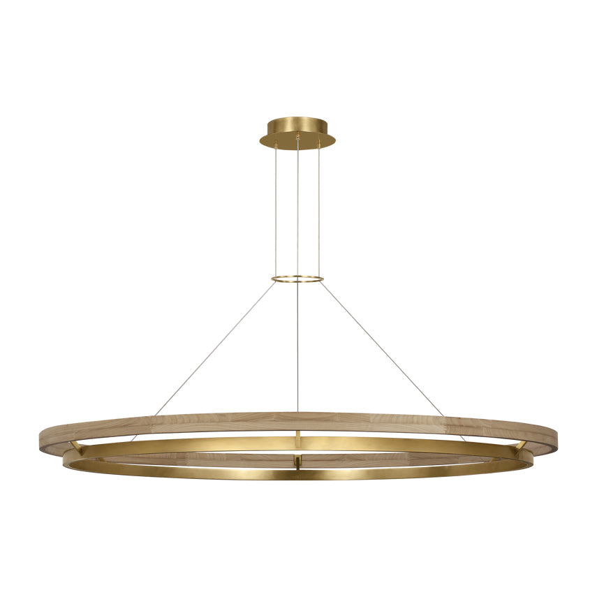 Hanea 18-inch LED Globe Pendant Acrylic by Visual & Comfort & Co