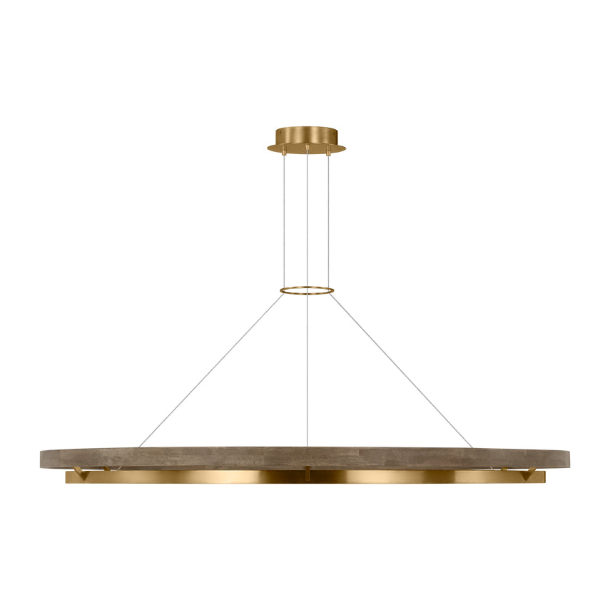 Hanea 18-inch LED Globe Pendant Acrylic by Visual & Comfort & Co