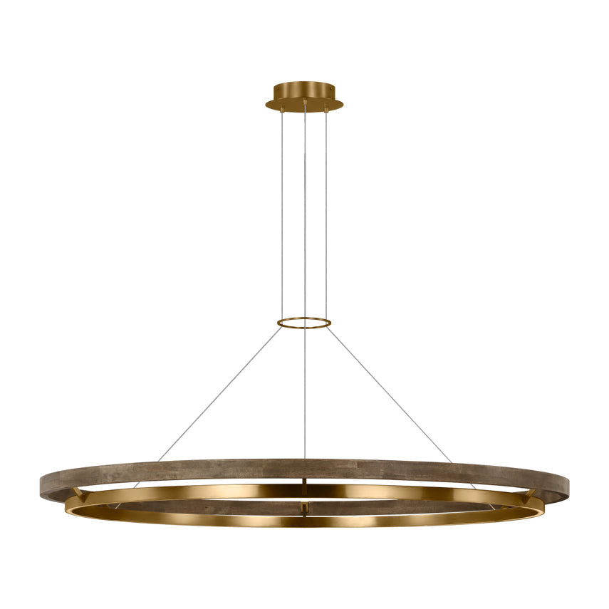 Hanea 18-inch LED Globe Pendant Acrylic by Visual & Comfort & Co