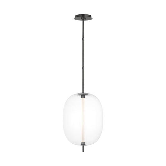Heian 13-inch Hand Blown Glass LED Pendant by Visual & Comfort & Co