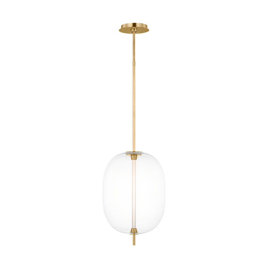 Heian 13-inch Hand Blown Glass LED Pendant by Visual & Comfort & Co