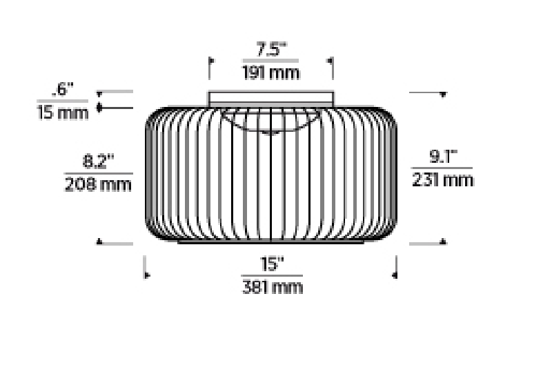 Kai 15-inch LED Flush Mount Ceiling Light by Visual & Comfort & Co