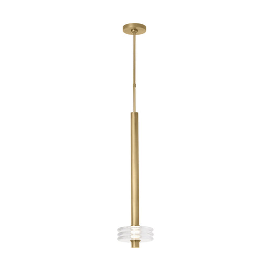 Laurel 30-inch LED Pendant Brass Italian Glass Kelly Wearstler by Visual & Comfort & Co