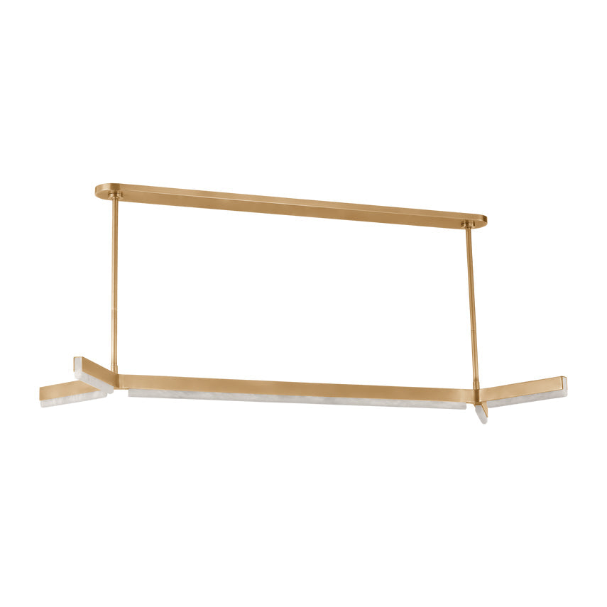 Linea 55-inch Alabaster LED Chandelier by Visual & Comfort & Co