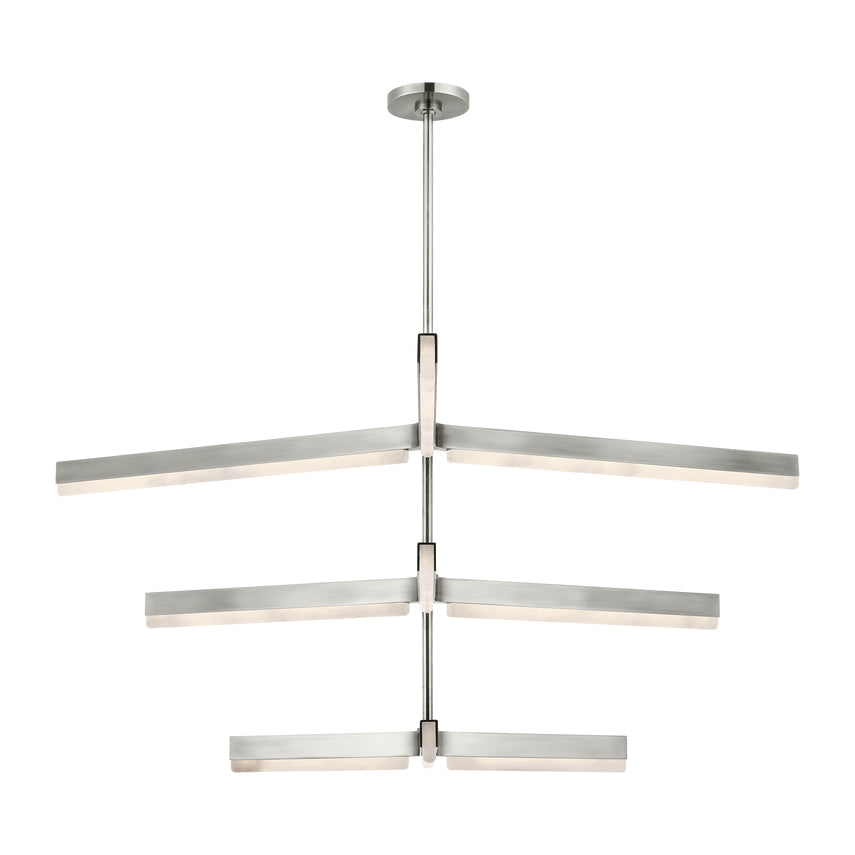 Linea 56In Antique Brass Chandelier by Visual & Comfort & Co