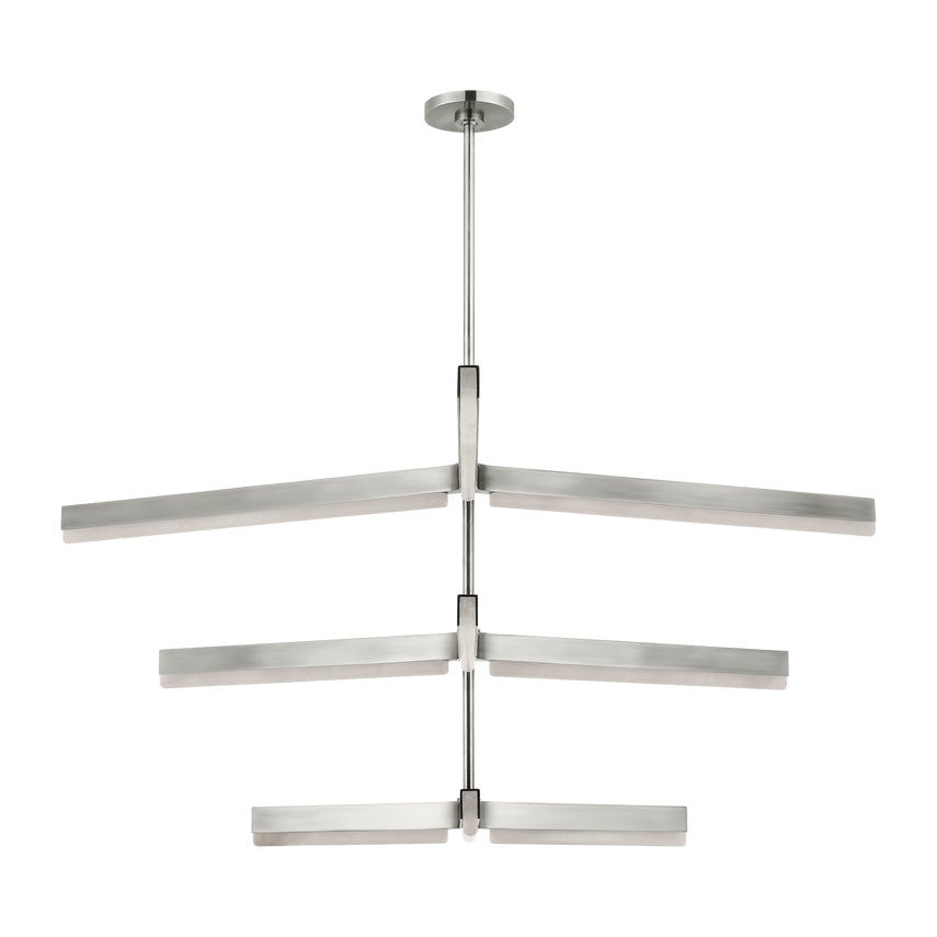 Linea 56In Antique Brass Chandelier by Visual & Comfort & Co
