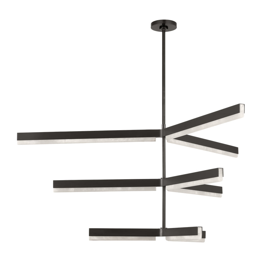 Linea 56In Antique Brass Chandelier by Visual & Comfort & Co
