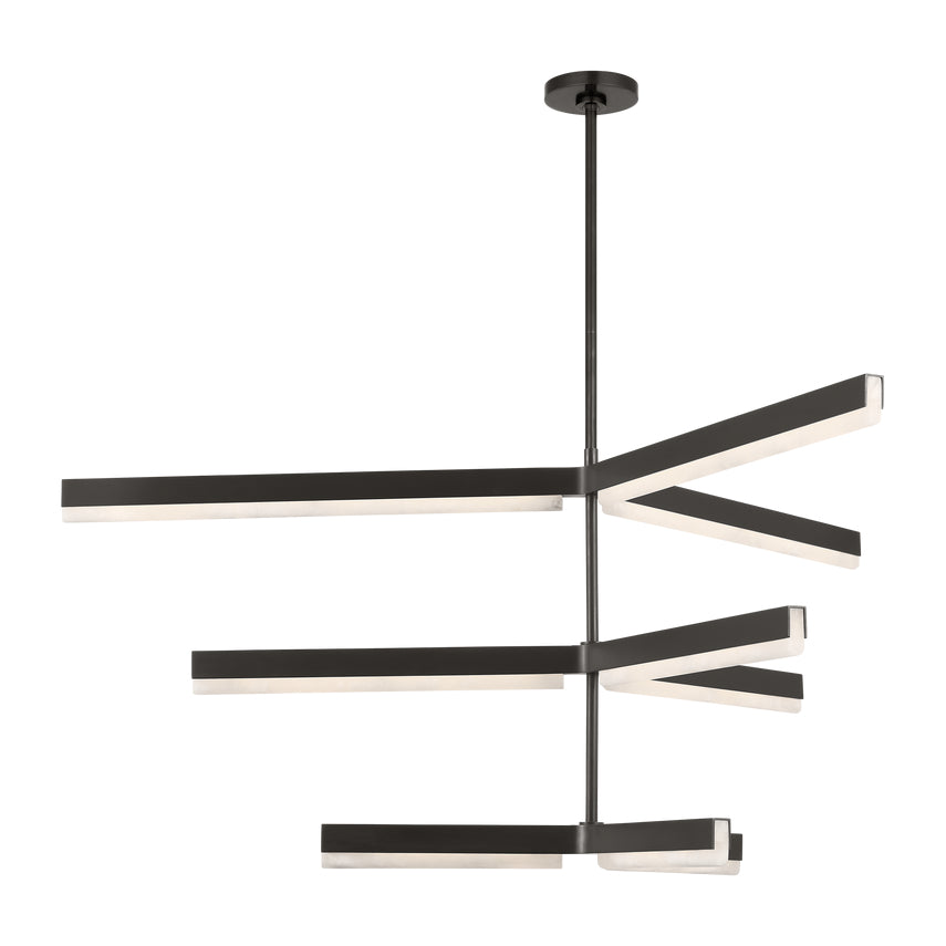Linea 56In Antique Brass Chandelier by Visual & Comfort & Co