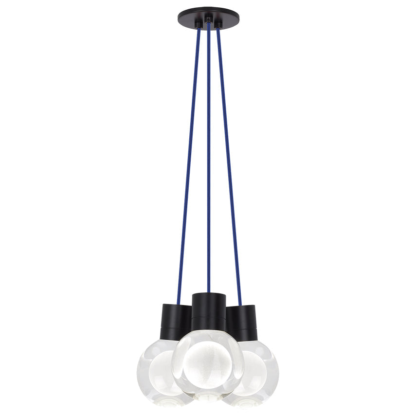 Visual Comfort Mina 3 Light 700Tdminap3 Led Pendant Natural Brass