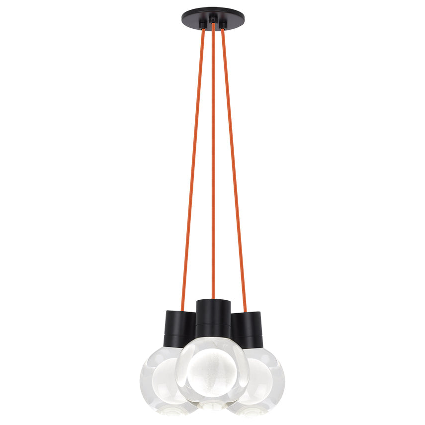 Visual Comfort Mina 3 Light 700Tdminap3 Led Pendant Black
