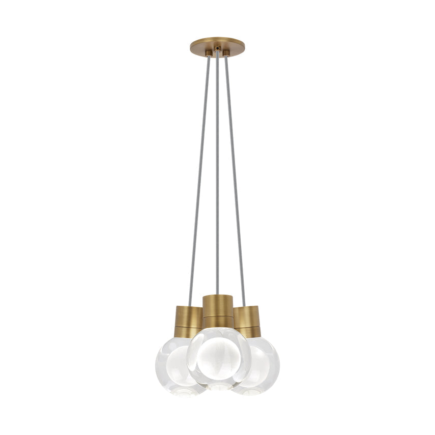 Mina 3 Light Crystal LED Chandelier by Visual & Comfort & Co