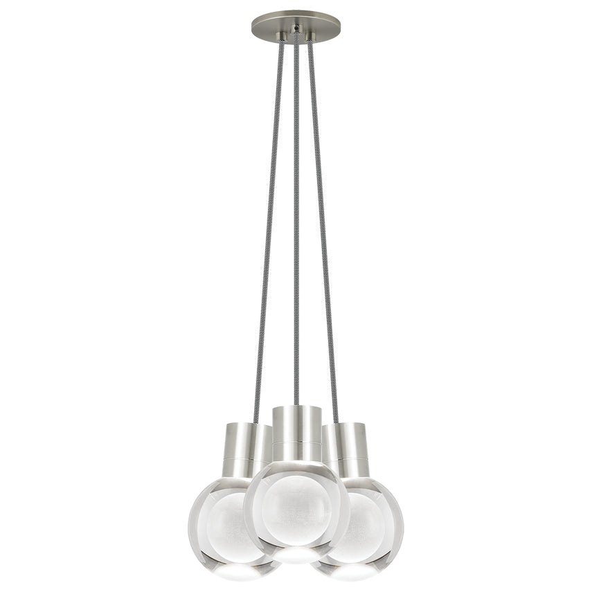 Visual Comfort Mina 3 Light 700Tdminap3 Led Pendant Natural Brass