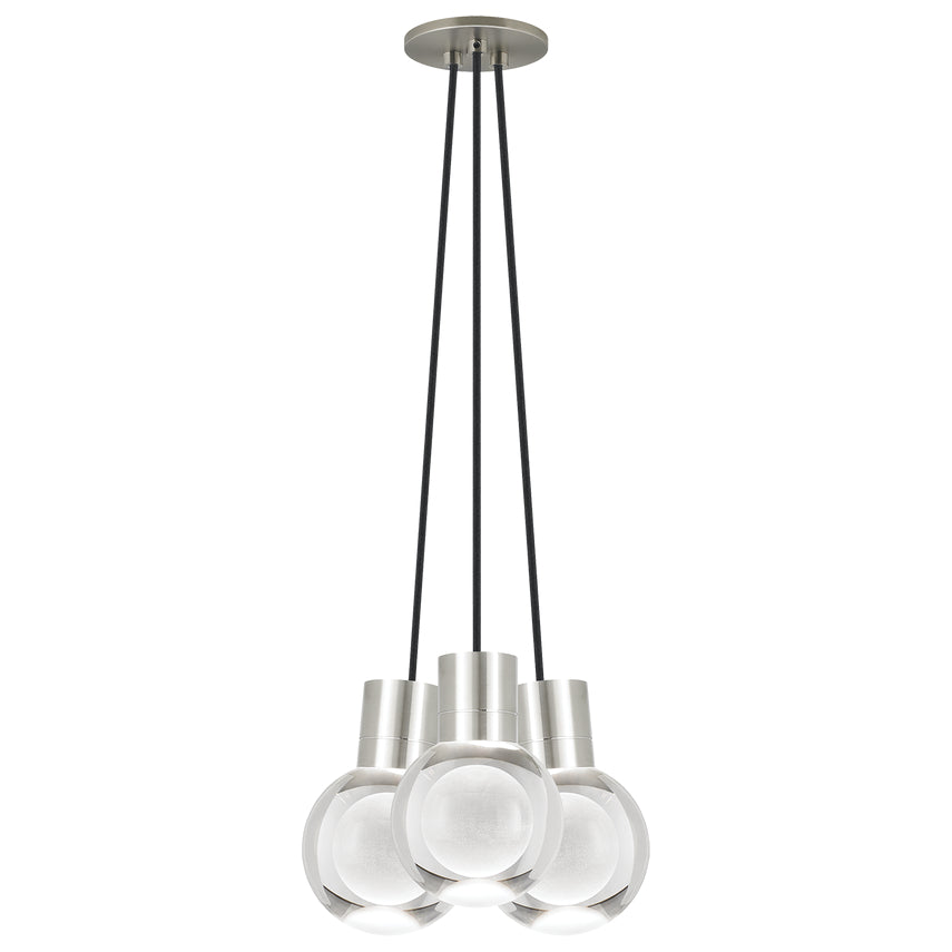 Visual Comfort Mina 3 Light 700Tdminap3 Led Pendant Natural Brass