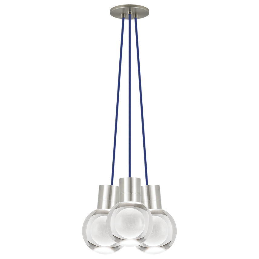 Mina 3 Light Crystal LED Chandelier by Visual & Comfort & Co