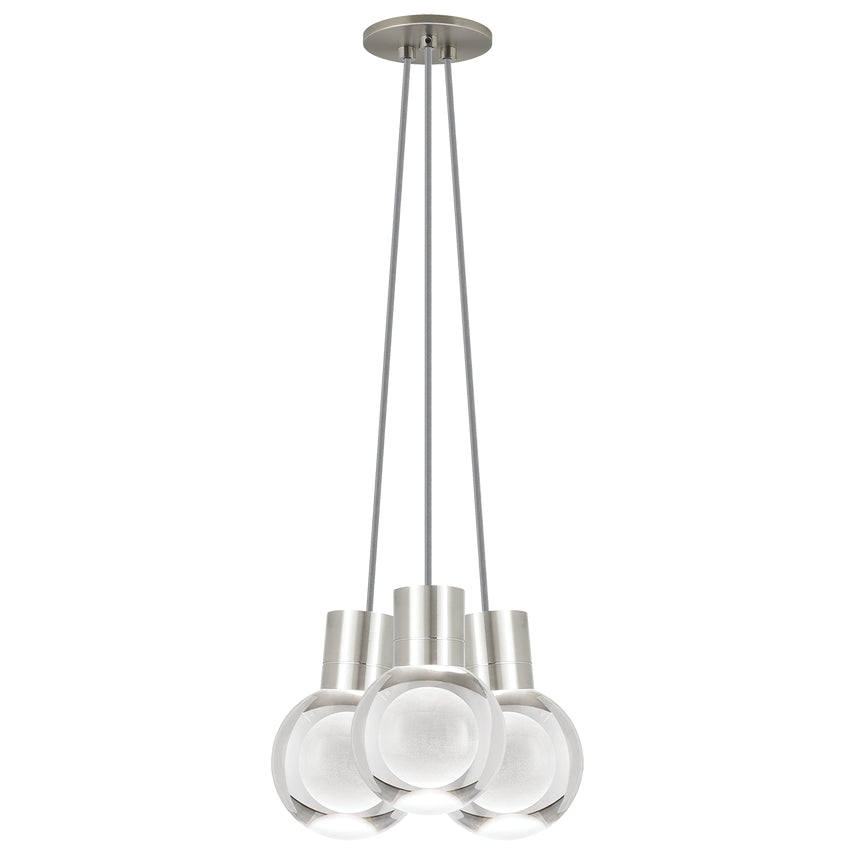 Mina 3 Light Crystal LED Chandelier by Visual & Comfort & Co