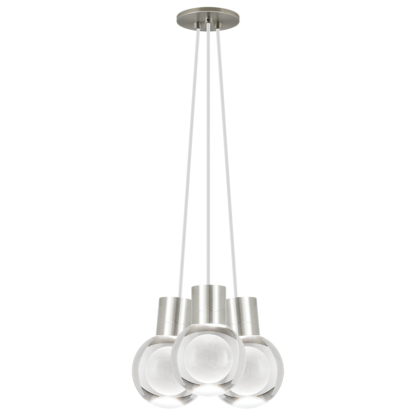 Visual Comfort Mina 3 Light 700Tdminap3 Led Pendant Satin Nickel