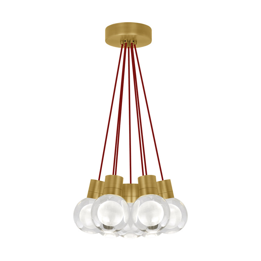 Visual Comfort Mina 7-Light Crystal Orb Cluster Chandelier – view 11