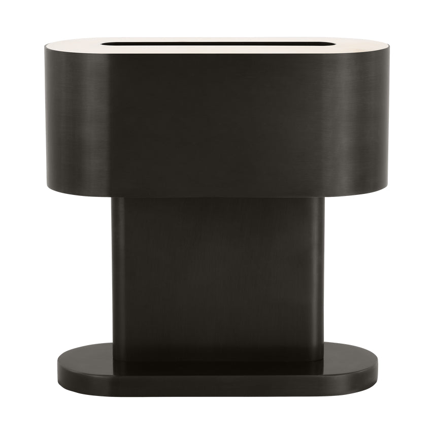 Kelly Wearstler 12In Alabaster LED Table Lamp Dimmer by Visual & Comfort & Co