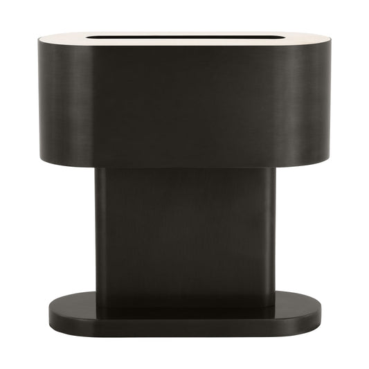 Kelly Wearstler 12In Alabaster LED Table Lamp Dimmer by Visual & Comfort & Co