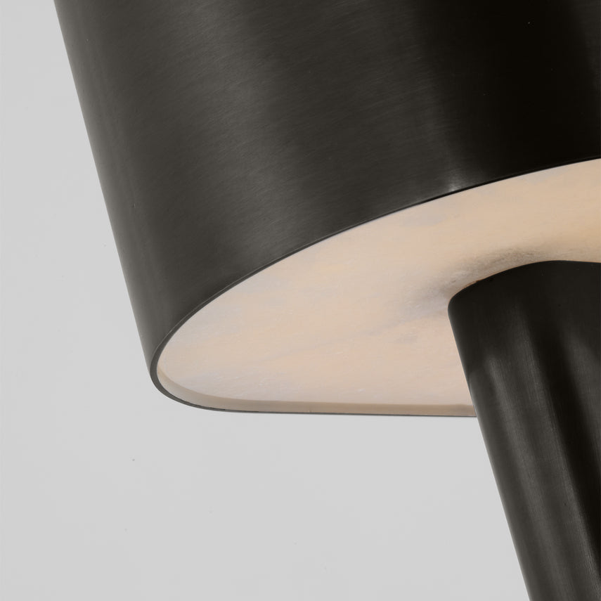 Kelly Wearstler 12In Alabaster LED Table Lamp Dimmer by Visual & Comfort & Co
