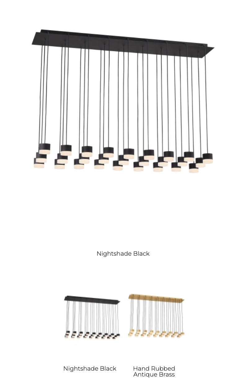 Gable 27 Light Alabaster Linear Chandelier by Visual & Comfort & Co
