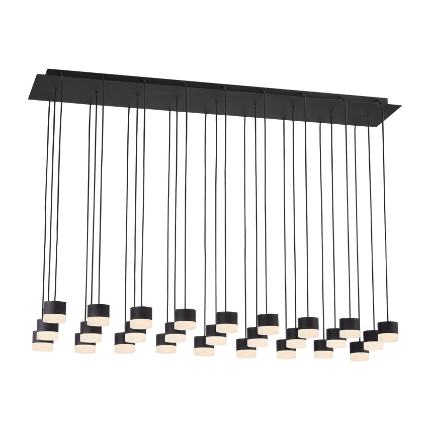 Gable 27 Light Alabaster Linear Chandelier by Visual & Comfort & Co
