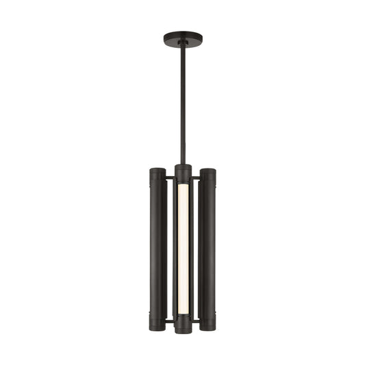24-inch Dimmable LED Brass Bronze Pendant Light by Visual & Comfort & Co