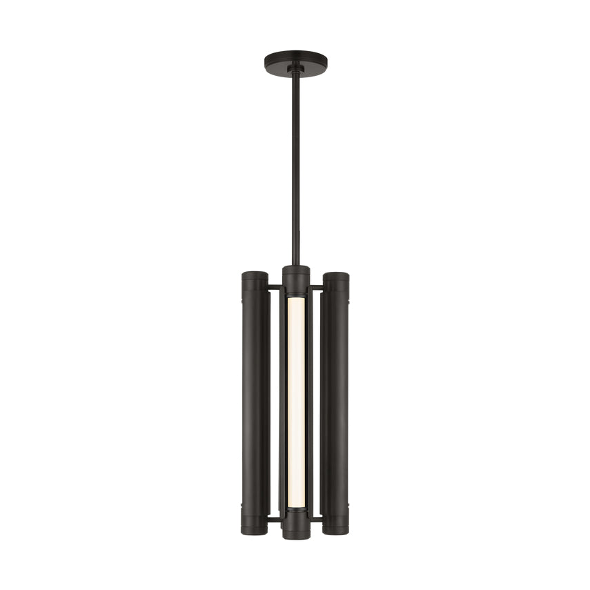 24-inch Dimmable LED Brass Bronze Pendant Light by Visual & Comfort & Co