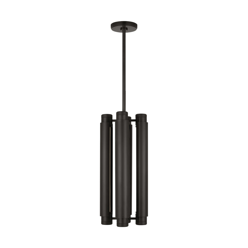 24-inch Dimmable LED Brass Bronze Pendant Light by Visual & Comfort & Co