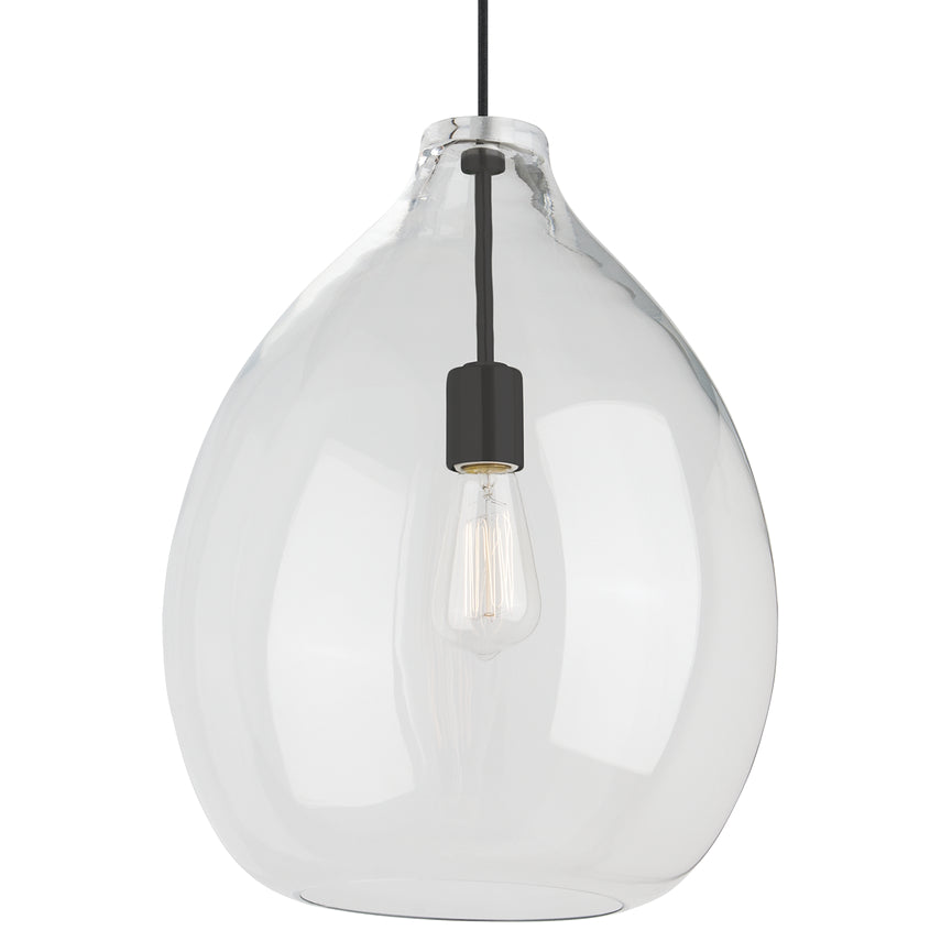 Visual Comfort Quinton 16In Pendant Light Modern Glass Black