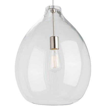 Visual Comfort Quinton 16In Pendant Light Modern Glass Satin Nickel